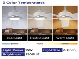 52 inch Ceiling Fans with Lights, Large Air Volume Ceiling Fans with Reversible Quiet DC Motor and 51465188