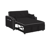 ZUN Sofa Bed, 3 in 1 Convertible Sofa Chair Bed, Adjustable Backrest Chair, Chaise Lounge with USB W1825110229