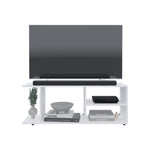 ZUN Goodwood Minimalistic Tv Stand for 65-Inch TV With 5 Open Shelves B200P235843