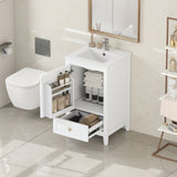 20" Bathroom Vanity with Sink, Bathroom Cabinet with Soft Closing Door, Storage Rack and A Drawer, N725P185452K