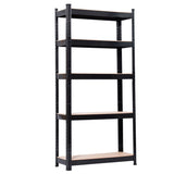 ZUN 5 Tier Heavy Duty Metal Shelving Rack Unit Garage Storage Shelf Black UK 12865320