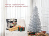 5' Artificial Pencil Christmas Tree, Slim Xmas Tree with 294 Realistic Branch Tips and Plastic 41225111