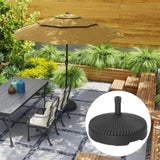 Black Round Patio Umbrella Base Holder 14350480