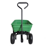 Folding car Poly Garden dump truck with steel frame, 10 inches. Pneumatic tire, 300 pound capacity, W22752500