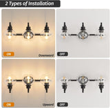 3-Lights Bathroom Vanity Lightings Brushed Gold Modern Vanity Light 22Inch Bathroom Light T3177P283992