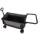 Multi-Functional Push-Pull Folding Wagon Cart with Rotating Handle & 360&deg All-Terrain Wheels W2932P289380