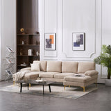 U-Shaped 4-Seat Indoor Modular Sofa Camel--Same type57251652 13456859
