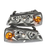 ZUN 2pcs Front Left Right Car Headlights for Hyundai Elantra 04-06 Black Housing 67231507