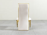 Dining Chairs Set of 2, Modern High Back velvet Chairs with Gold Stainless Steel Frame, Upholstered W2723P304377