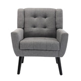 Modern Soft Linen Material Ergonomics Accent Chair Living Room Chair Bedroom Chair Home Chair With W67634084