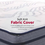 14 in. Hybrid Plush King Size Foam Mattress, Soft Polyester Knit Cover, Multi-Layer Foam Mattress, B011P203027