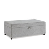 Modern Large Comfort Sofa Ottoman with Storage, Modular Sectional Storage Ottoman With Wheels For W2186P178508