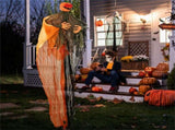 6 Feet Halloween Decoration Hanging Pumpkin Ghost Bendable Arms 24156569