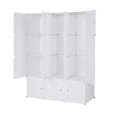 12 Cube Organizer Stackable Plastic Cube Storage Shelves Design Multifunctional Modular Closet 88526165