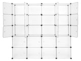 20 Cube Organizer Stackable Plastic Cube Storage Shelves Design Multifunctional Modular Closet 05058128