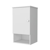 White Medicine Cabinet with One Door B062P252169