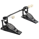 ZUN Wool Felt Hammer Double Drum Pedal Professional Double Bass Drum Pedal Black 75386905