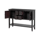 Cambridge Series Ample Storage Vintage Console Table with Four Small Drawers and Bottom Shelf for 41041948