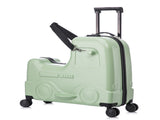 22 Inch Ride-on Suitcase for Kids & Teens, Toddler Travel Luggage with Seat, Spinner Wheels, Safety 11331487
