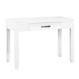 ZUN White Finish Writing Desk with Drawer Wooden Furniture 1pc B011P255285