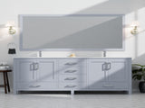 Dark Grey Double Bath Vanity 84 in. W x 22 in. D, with Cultured Marble Top B2731P259154