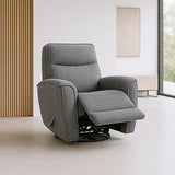 Man Wah Brisbane Upholstered Swivel Recliner, Granite B2707P311397