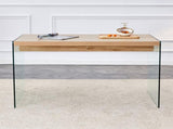 The top of the coffee table is made of medium density fiberboard and wooden stickers, with W1151P183734
