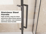 Neo-Angle Sliding Shower Enclosure 36"x72", 1/4" Clear Tempered Glass Diamond Shaped Shower Door, W3048P469292