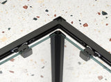 Sliding shower door, with 1/4" tempered glass, 34.625 in. x 72 in. Frame Neo-Angle Pivot Shower W2122P225441