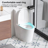 1.1/1.6 GPF Dual Flush One-Piece Toilet, Button on Tank top S-trap 12 inches, Elongated Bowl with W3192P272957