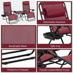 ZUN Folding Lounge Chairs / beach chair （Prohibited by WalMart） 38326107