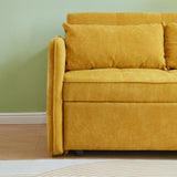 Chenille fabric pull-out sofa bed,sleeper loveseat couch with adjustable W848132155