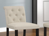 Leviton Solid Wood Tufted Asons Barstool, Set of 2, Tan T2574P165119