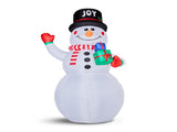 12FT Tall Lighted Christmas Inflatable Decoration, Inflatable Giant Snowman Holding Gift Boxes, 18336363