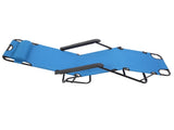 Folding Chaise Lounge Chair for Outdoor, 2-in-1 Portable Tanning Chair with 63716847