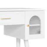 Elegant Vanity Makeup Table & Chair Set, Modern Dressing Table with Organizer, Writing Desk, N844P285188A