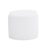 ZUN Cozy Boucle Storage Ottoman: Stylish Comfort with Hidden Storage, White N769P199879W