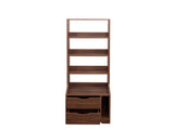 Night Stand with Bookshelf, Night Stand with 2 Storage Drawers for Bedroom 34726081