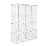 ZUN Cube Storage 12-Cube Book Shelf Storage Shelves Closet Organizer Shelf Cubes Organizer Bookcase 02284857