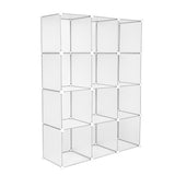 ZUN Cube Storage 12-Cube Book Shelf Storage Shelves Closet Organizer Shelf Cubes Organizer Bookcase 02284857