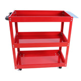 ZUN Tool Cart on 3 Tier Rolling Mechanic Tool Cart, Heavy Duty Steel Utility Cart w/Lockable 46430127