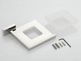 Bright Polishing Soap Dish Rust-Proof 304 Stainless Steel Square Soap Holder with Removable Dish 80906242