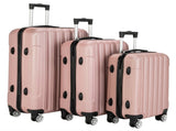 3-in-1 Multifunctional Large Capacity Traveling Storage Suitcase Luggage Set Rose Gold 87851624