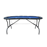 INO Design 73inch Oval Light Series GREEN Felt Foldable Casino Game Poker Table W2027120871