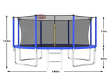 12FT Trampoline for Kids & Adults with Basketball Hoop and Ball ,Recreational Trampolines with 36061169