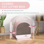 ZUN Fully Enclosed Cat Litter Box/Cat Litter Box 29008748