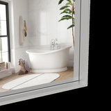 48x32 Oversized Modern Rectangle Mirror with SIlver Frame Decorative Large Wall Mirrors for W708P297399
