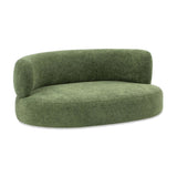 Shep 36" Curved Dog Sofa Bed Medium Moss Green Fleeced Teddy B2719P320242