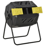 Yellow tumbling outdoor compound fertilizer drum 162L 66941545