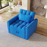 38.2-inch foldable large-size sofa bed, modern velvet single sofa, sofa bed with adjustable W2564P298436